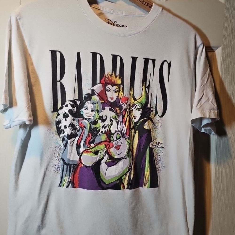 Disney Villains White and Multicolor Kids T-Shirt